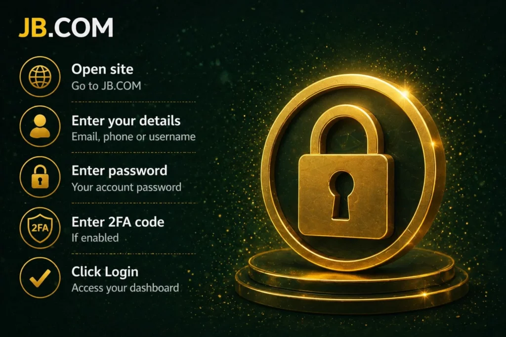 The JB.COM login process